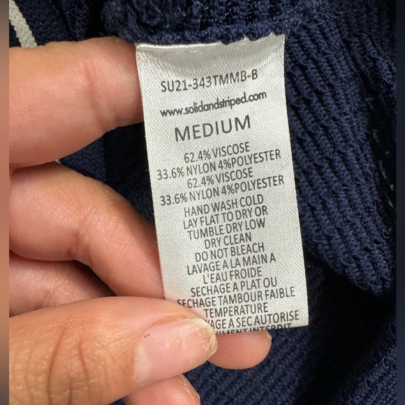 Solid & Striped Women’s The Carson Dress Swim Cover-Up - Midnight Blue - Picture 7 of 10